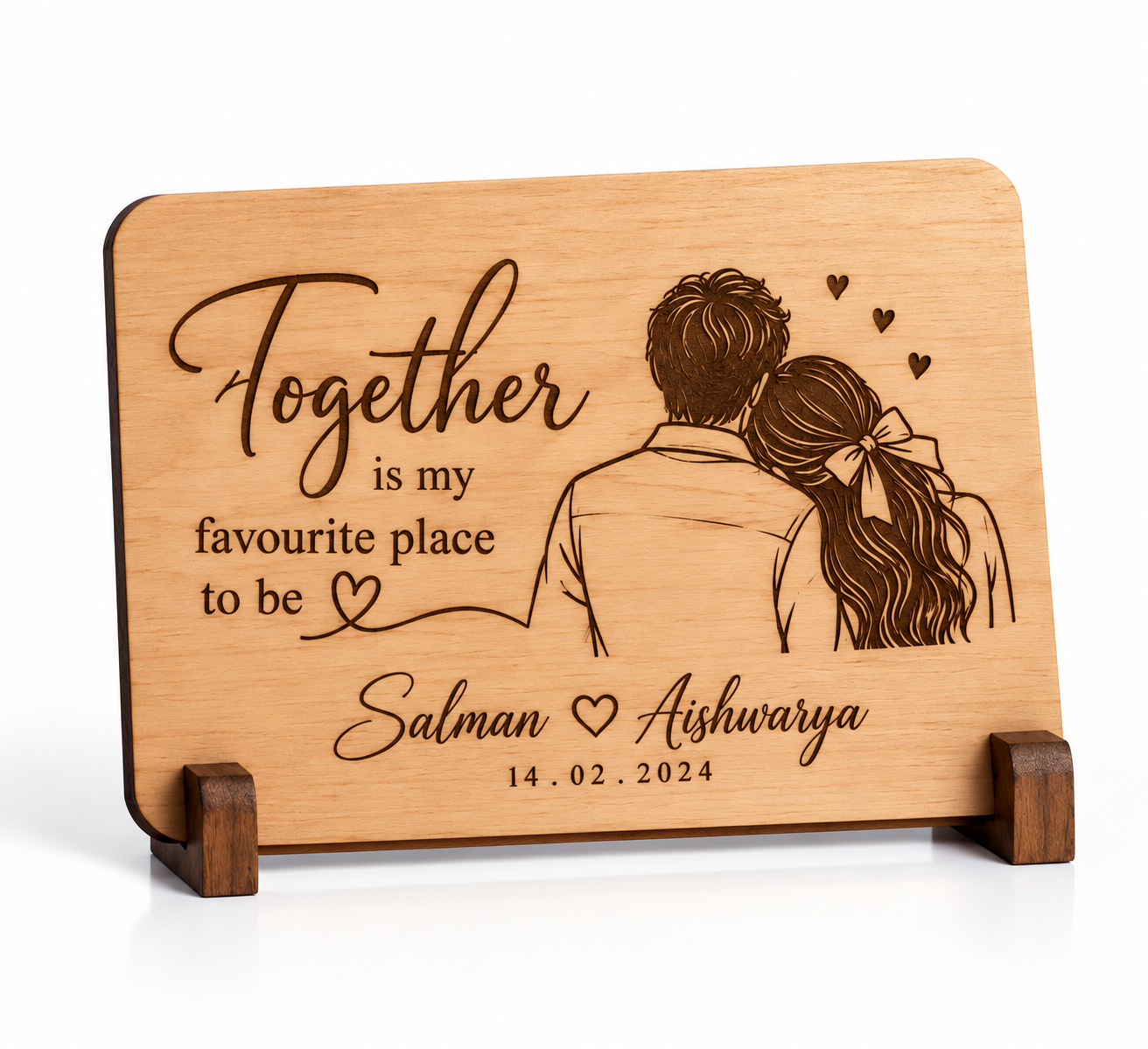 Forever Words — Personalized Wooden Plaque